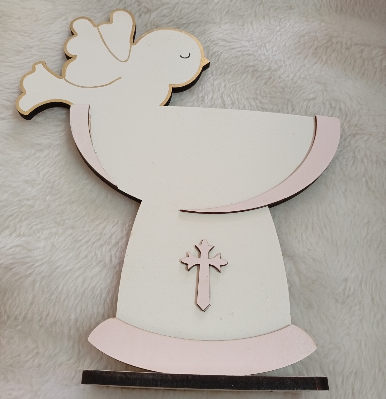 Displays Mdf 3D - Eucaristia Rosa - Três Marias Festas