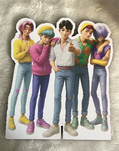 Display Mdf- Guerreiras K-Pop Mod6 - Três Marias Festas