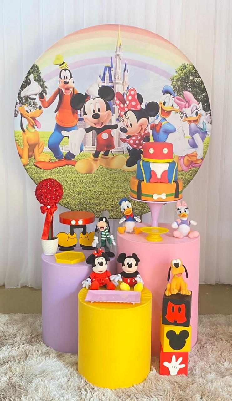 Turma Do Mickey Rosa - Três Marias Festas