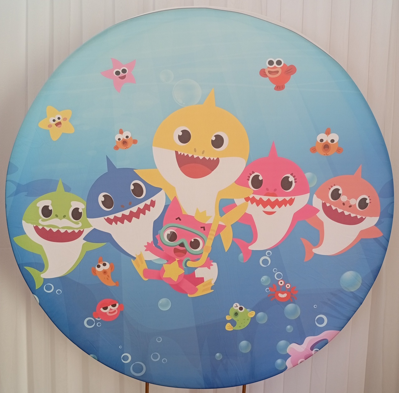 Painel Sublimado Baby Shark - Três Marias Festas