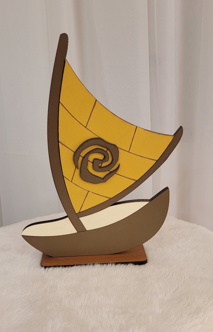 Display Mdf 3D Barco Moana - Três Marias Festas