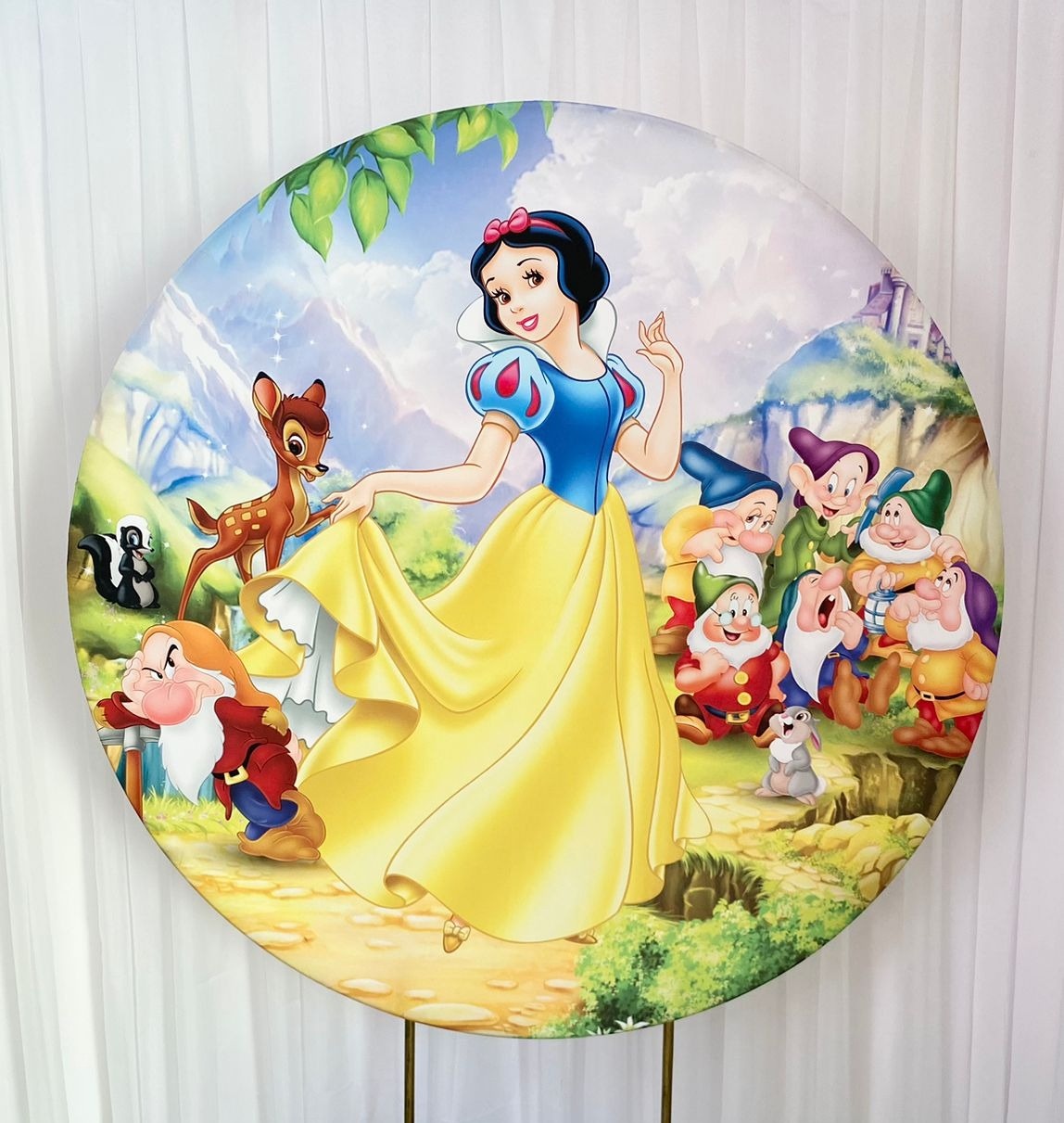 Painel Sublimado Princesa Branca de Neve  - Três Marias Festas