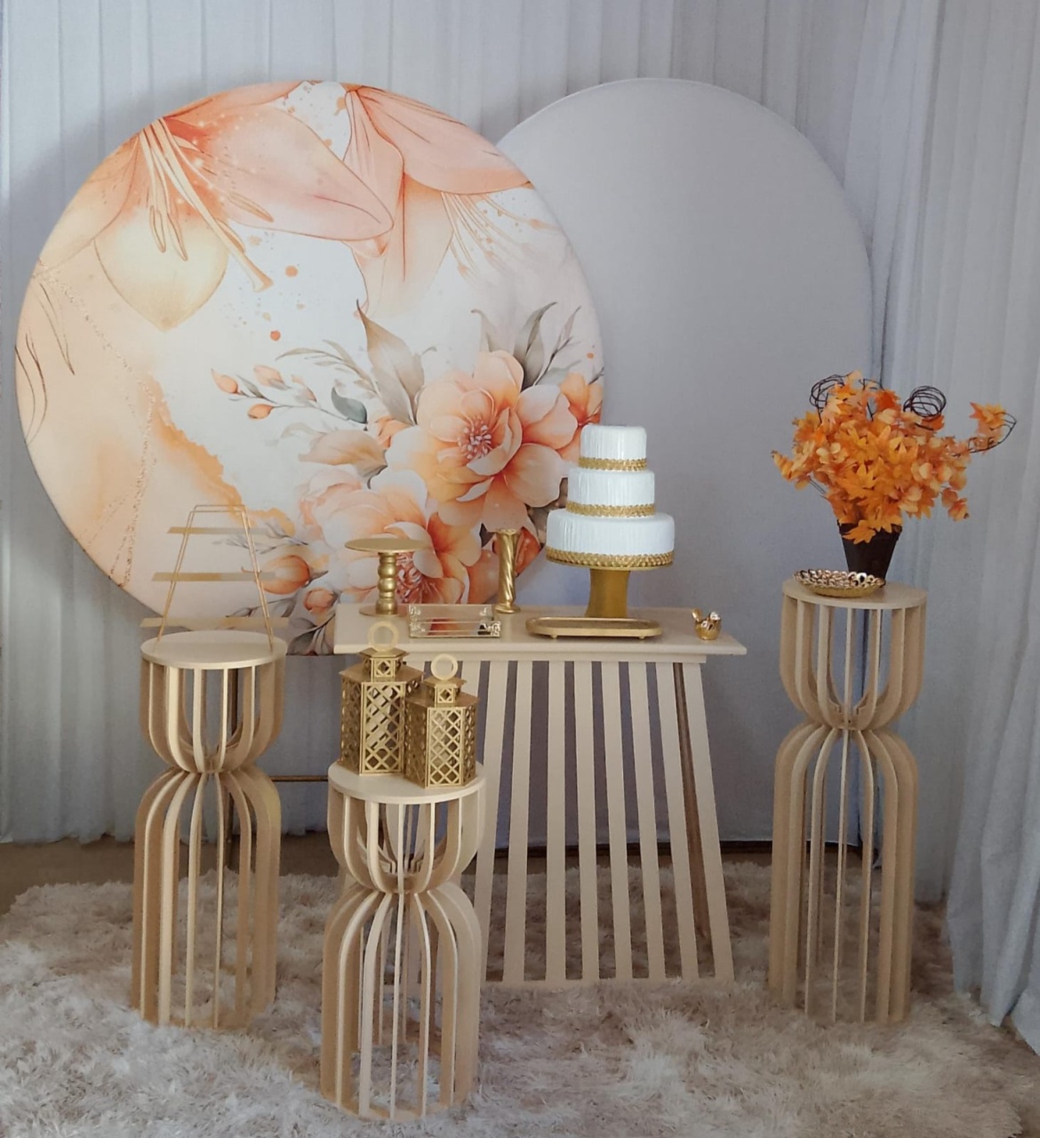 Floral Laranja (Mod2) - Três Marias Festas