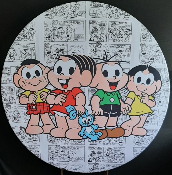 Painel Sublimado Turma da Mônica  - Três Marias Festas