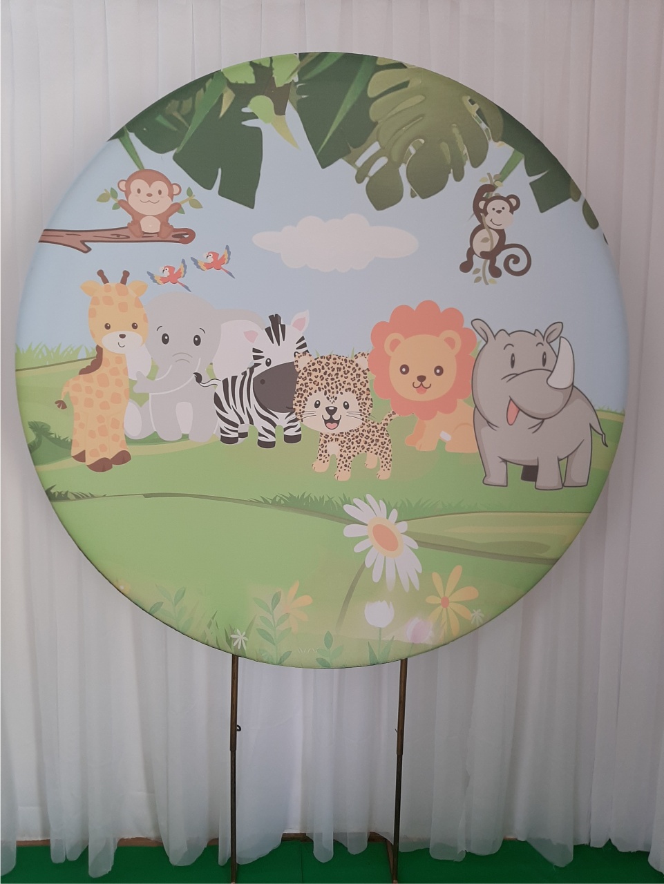 Painel Sublimado Safari - Três Marias Festas