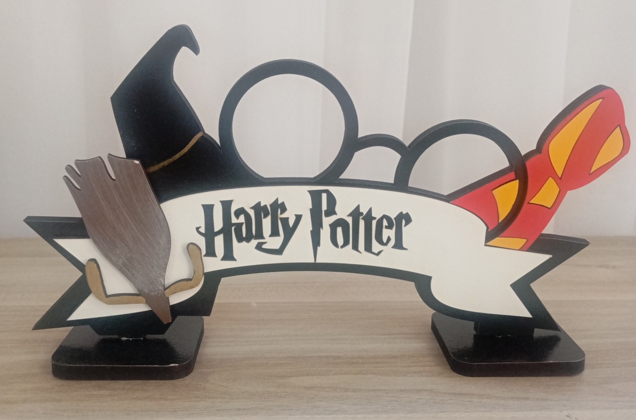 Displays Mdf 3D - Harry Potter  - Três Marias Festas