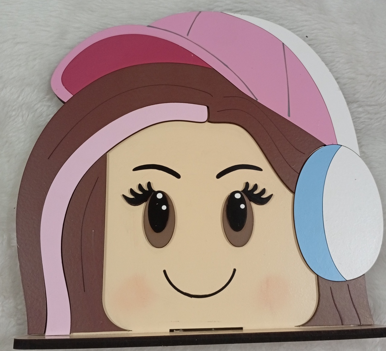 Displays Mdf 3D - Roblox Rosa - Três Marias Festas