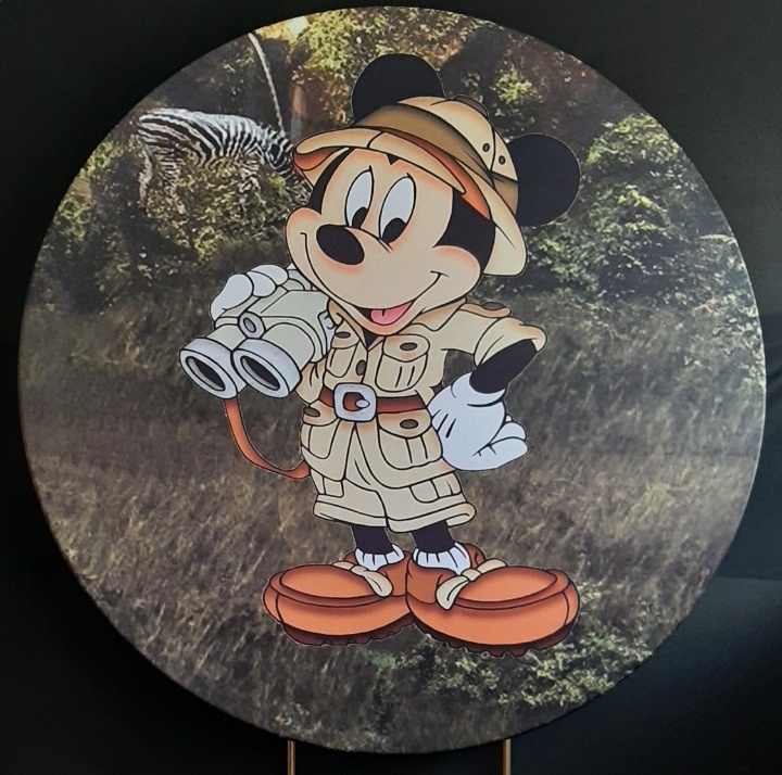 Painel Sublimado Mickey Safari - Três Marias Festas