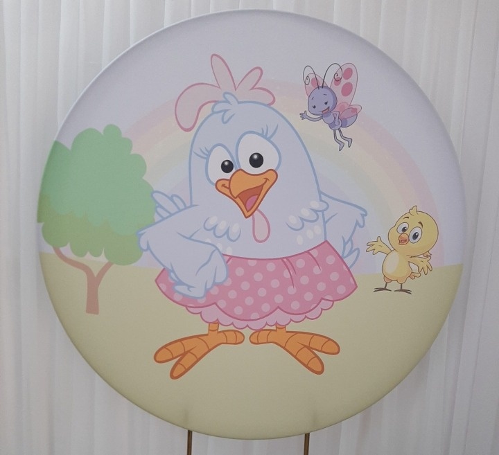 Painel Sublimado Galinha Pintadinha Candy  - Três Marias Festas