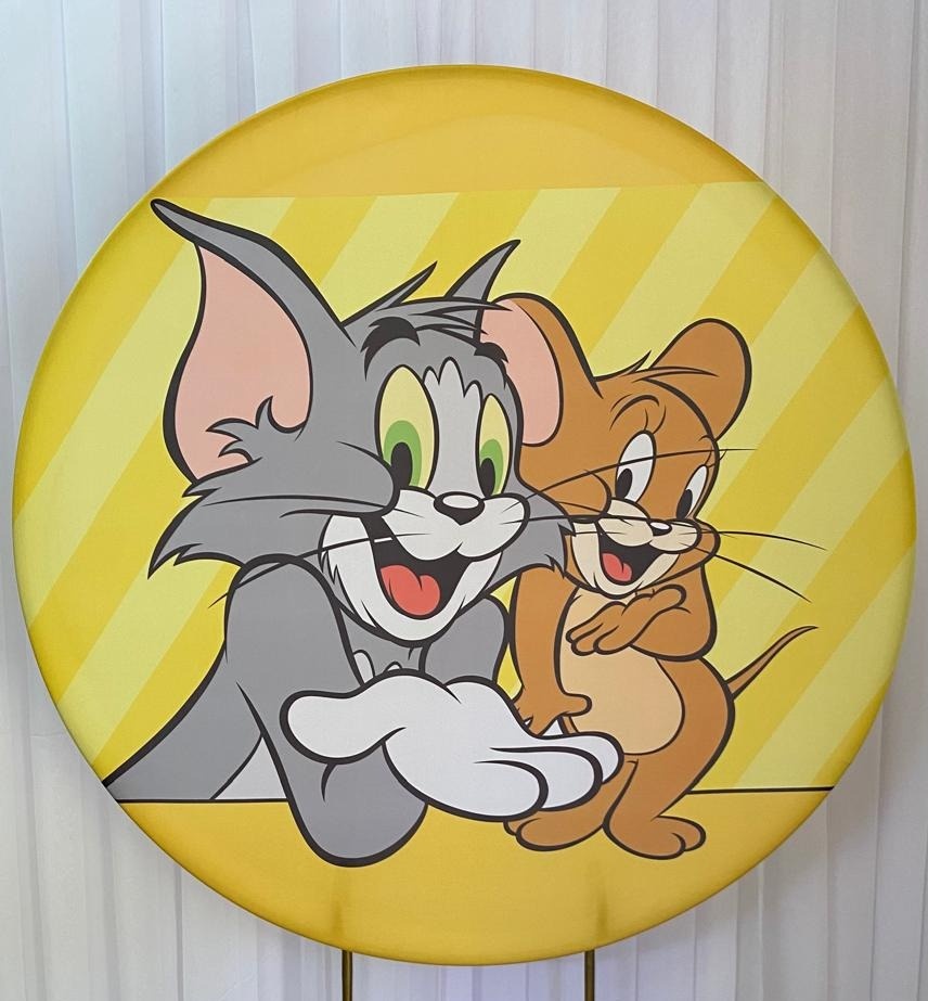 Painel Sublimado Tom E Jerry  - Três Marias Festas