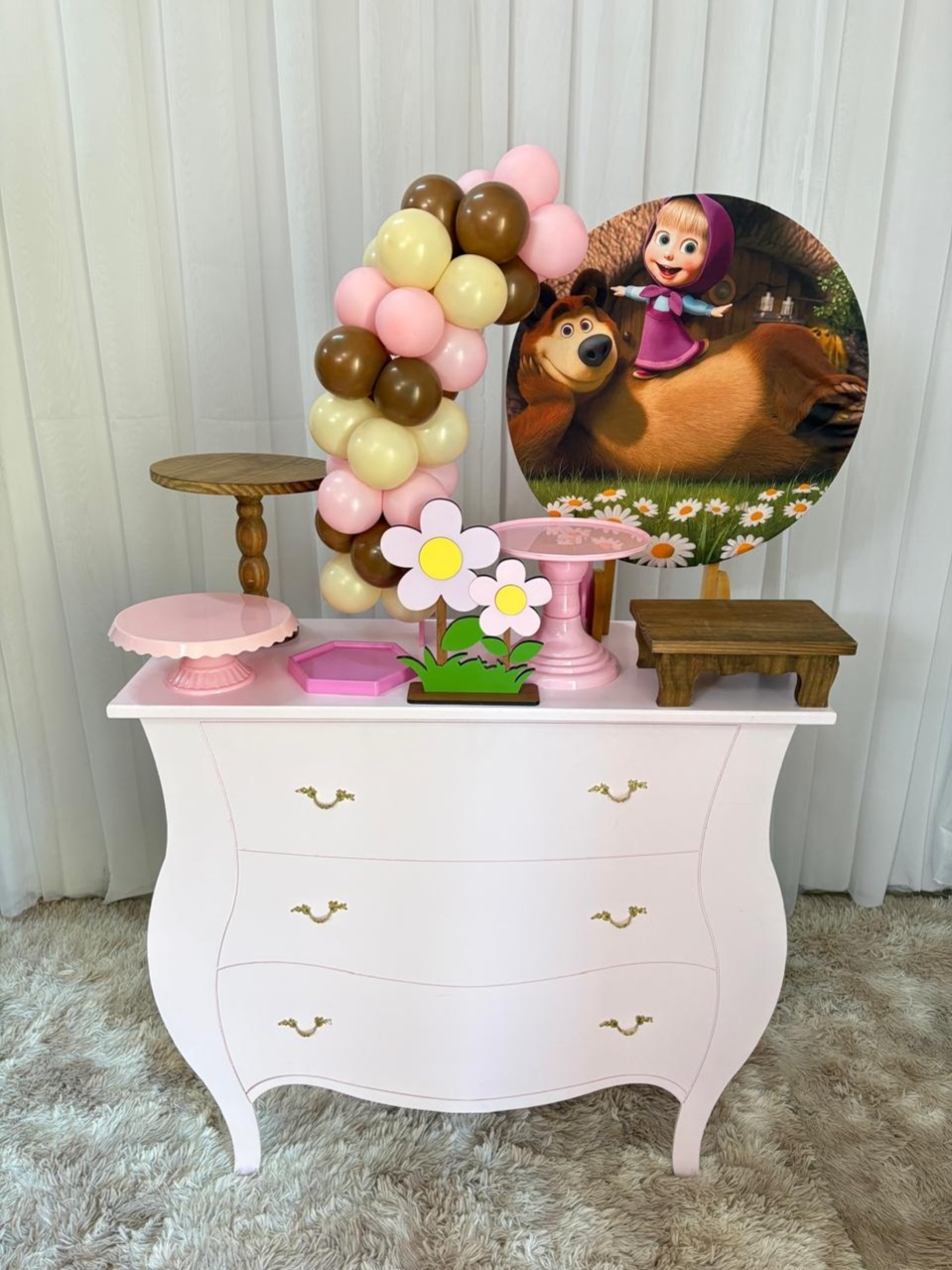 Mini Kit Masha E O Urso - Três Marias Festas