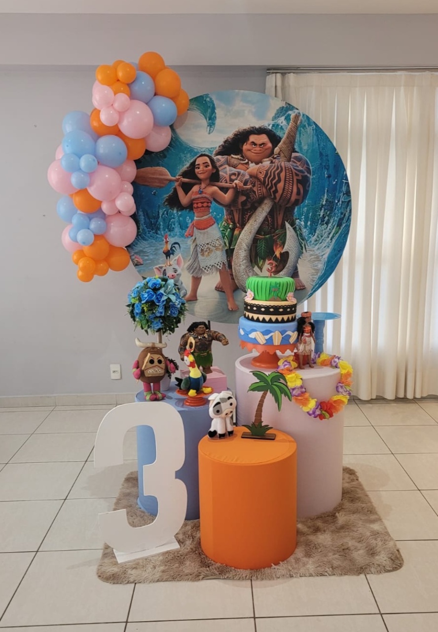 Festas Montadas Por Nossas Clientes - Moana - Três Marias Festas