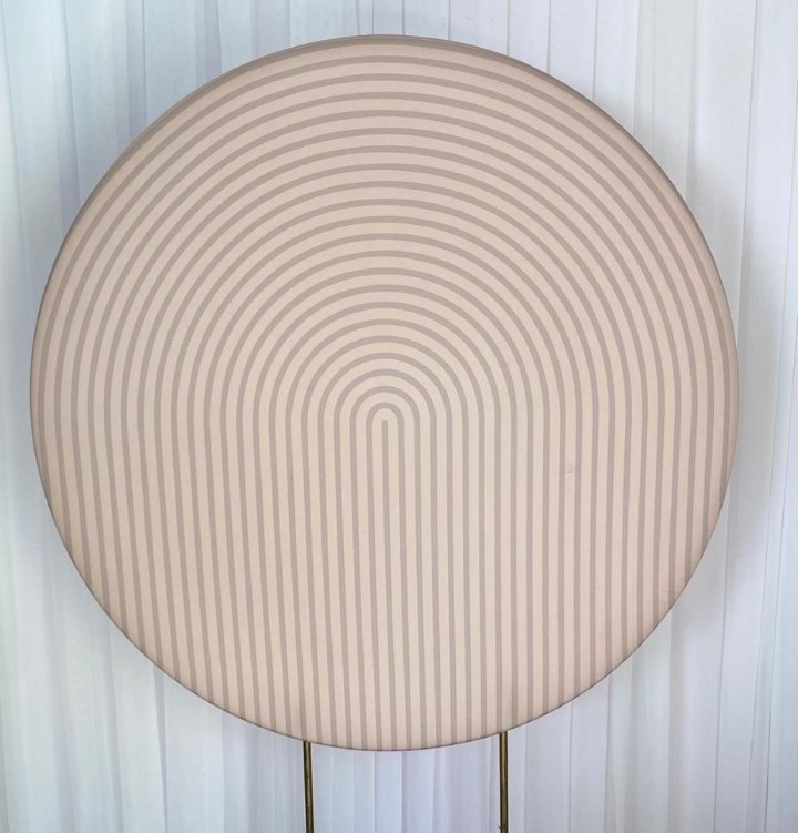Painel Sublimado Ripado Bege - Três Marias Festas