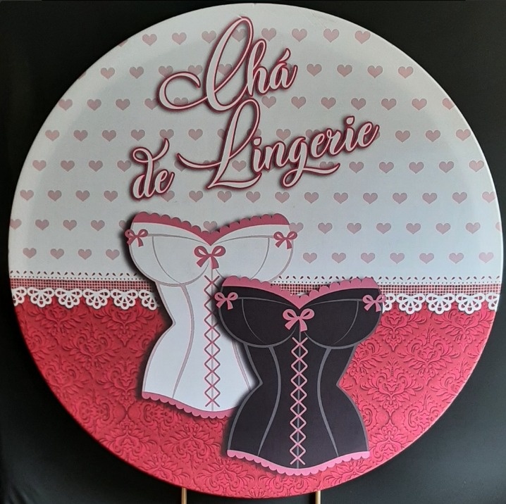 Painel Sublimado Chá de Lingerie  - Três Marias Festas