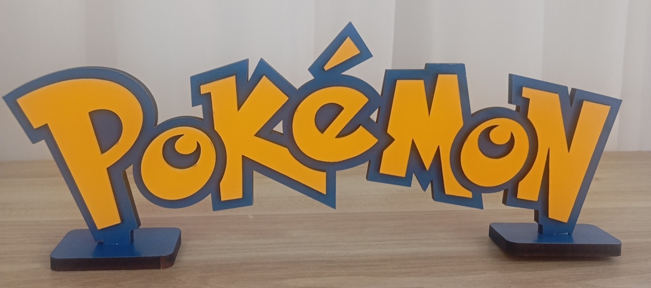 Displays Mdf 3D - Pokémon  - Três Marias Festas