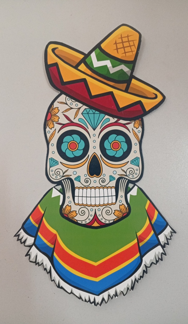 Display Ps -  Caveira Mexicana Mod3 - Três Marias Festas