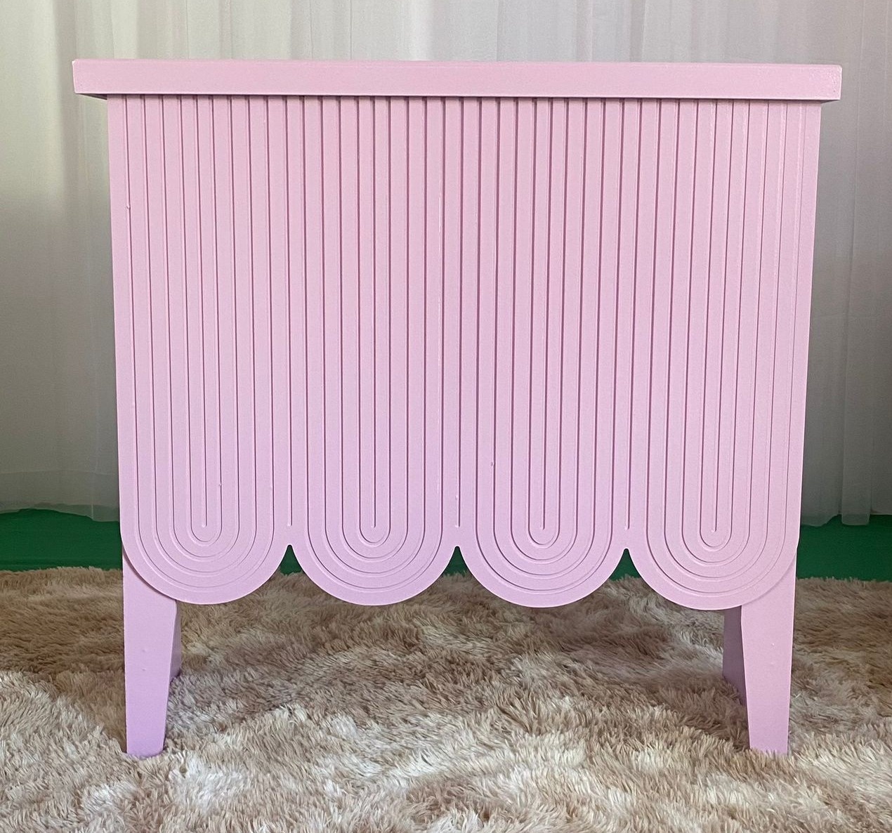 Cômoda Bombe Babado Lilás - Três Marias Festas