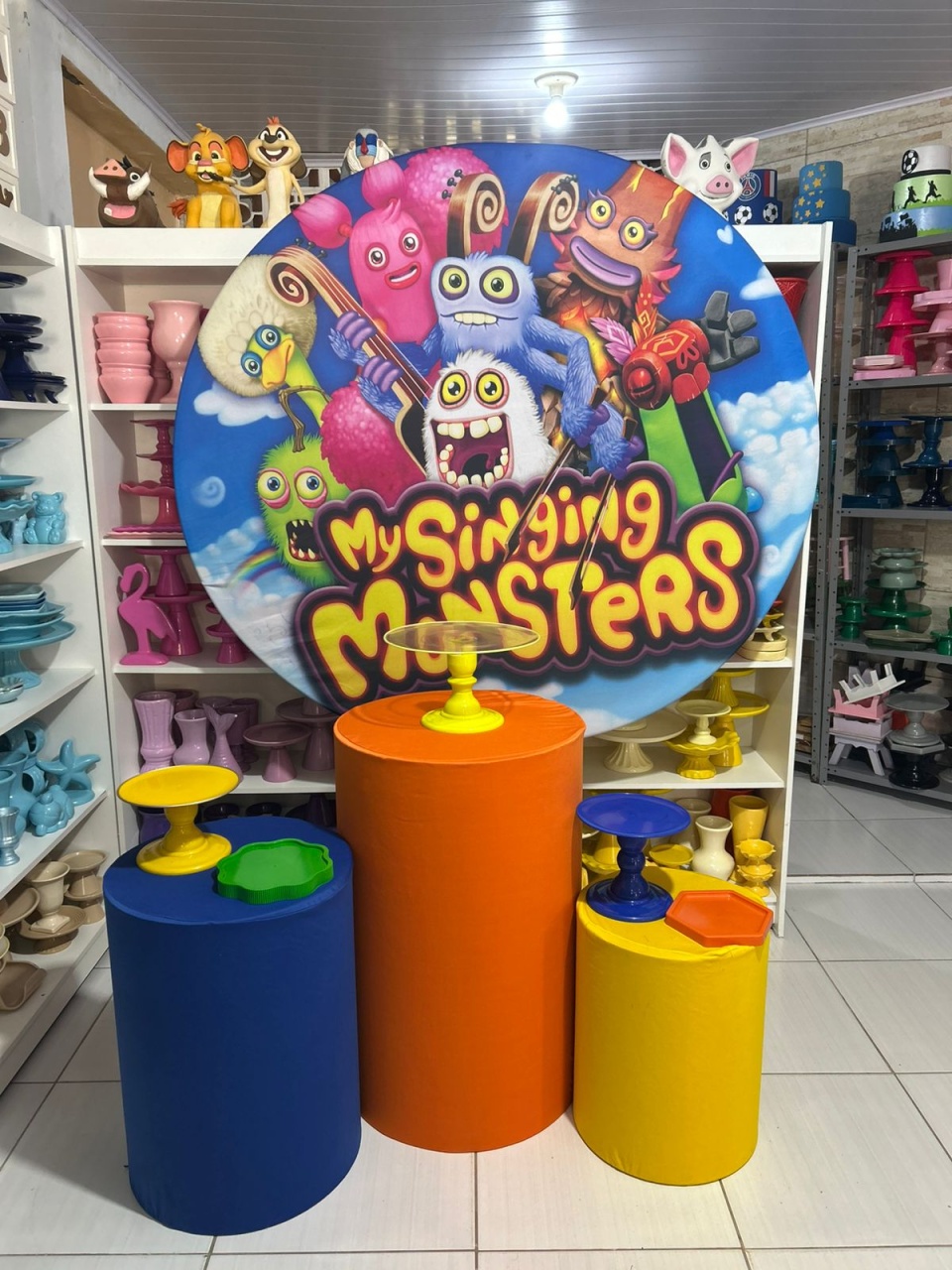 My Singing Monsters Kit 1 - Pegue e monte da Fada Madrinha decorações 