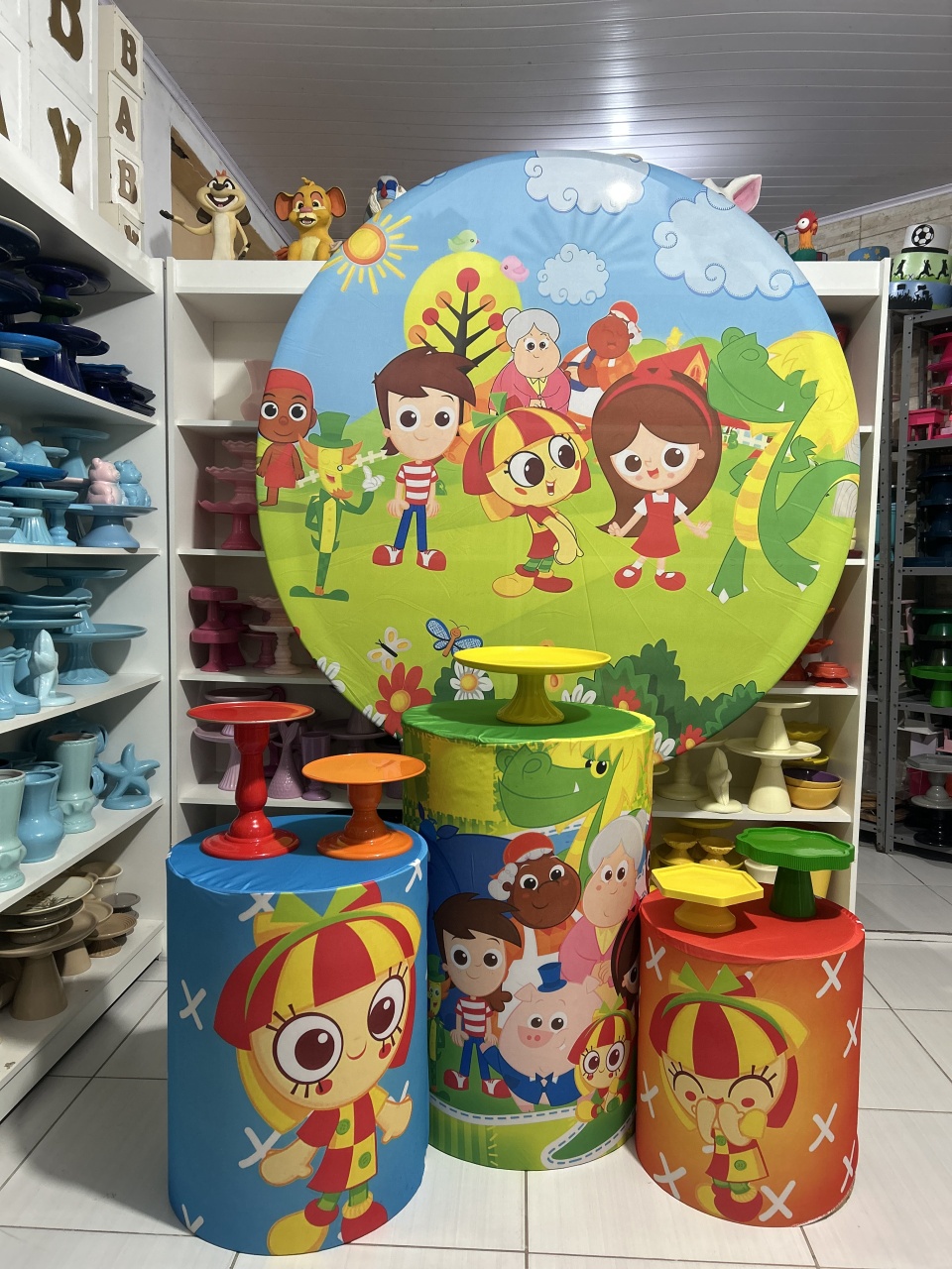 Sítio Do Pica Pau Amarelo Kit 1 - Pegue e monte da Fada Madrinha decorações 