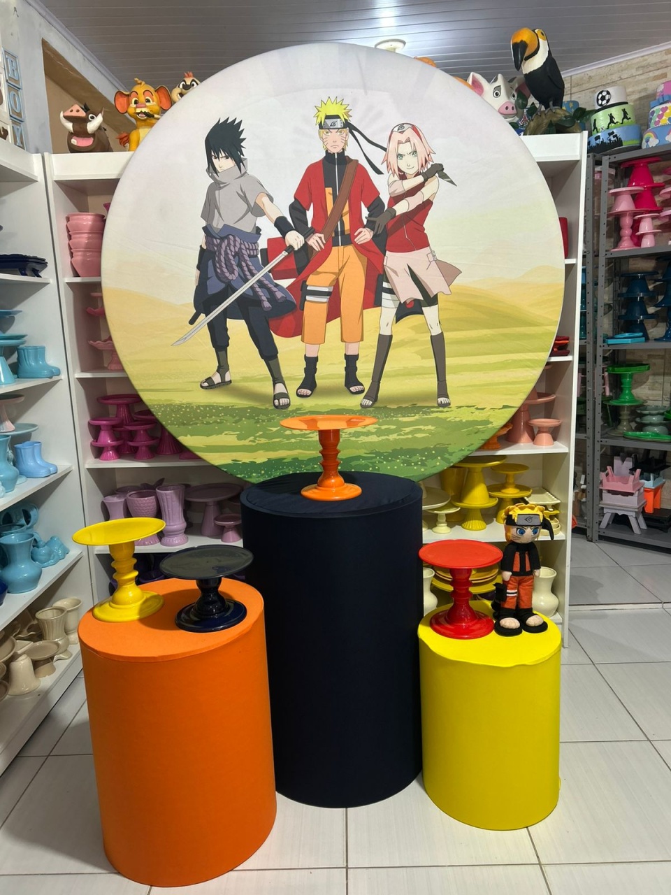 Naruto Kit 1 - Pegue e monte da Fada Madrinha decorações 
