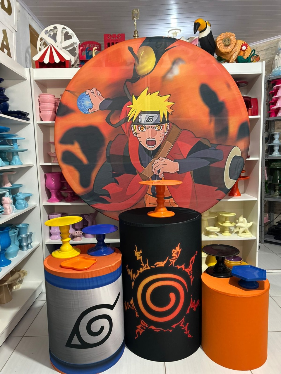 Naruto Laranja Kit 1 - Pegue e monte da Fada Madrinha decorações 