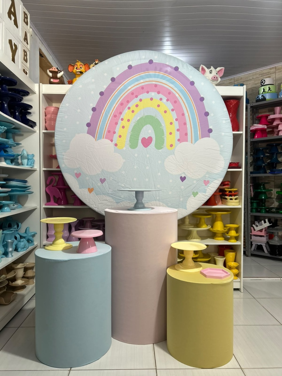 Arco Íris Kit 1 - Pegue e monte da Fada Madrinha decorações 