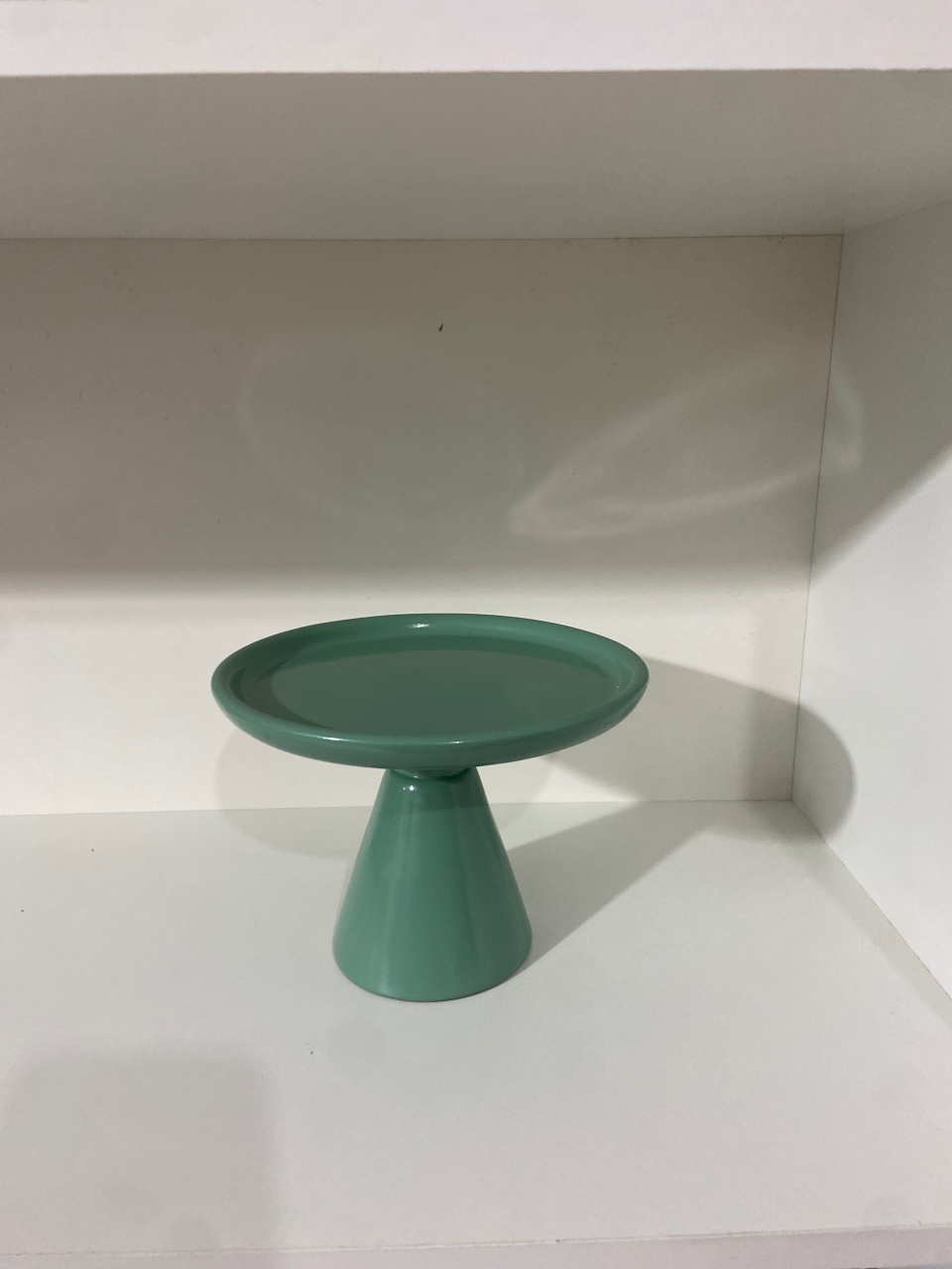Boleira Cerâmicas Verde Oliva P - Pegue e monte da Fada Madrinha decorações 