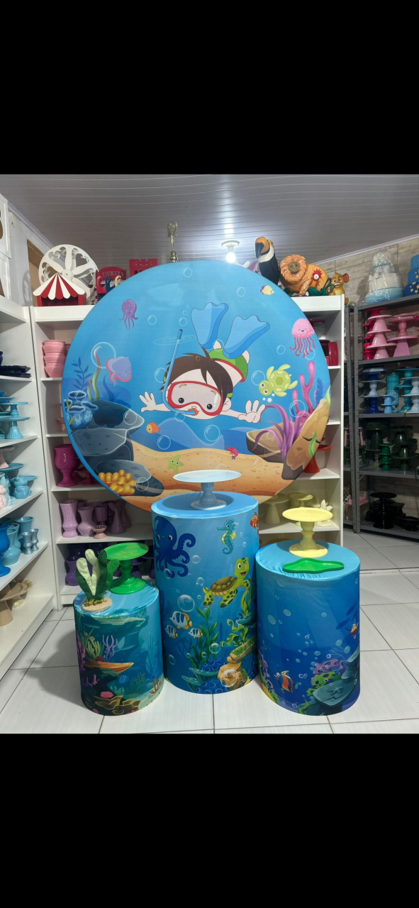 Menino Mergulhador Kit 1 - Pegue e monte da Fada Madrinha decorações 
