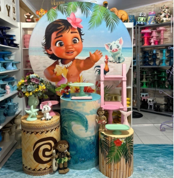 Moana Baby Kit 2 - Pegue e monte da Fada Madrinha decorações 
