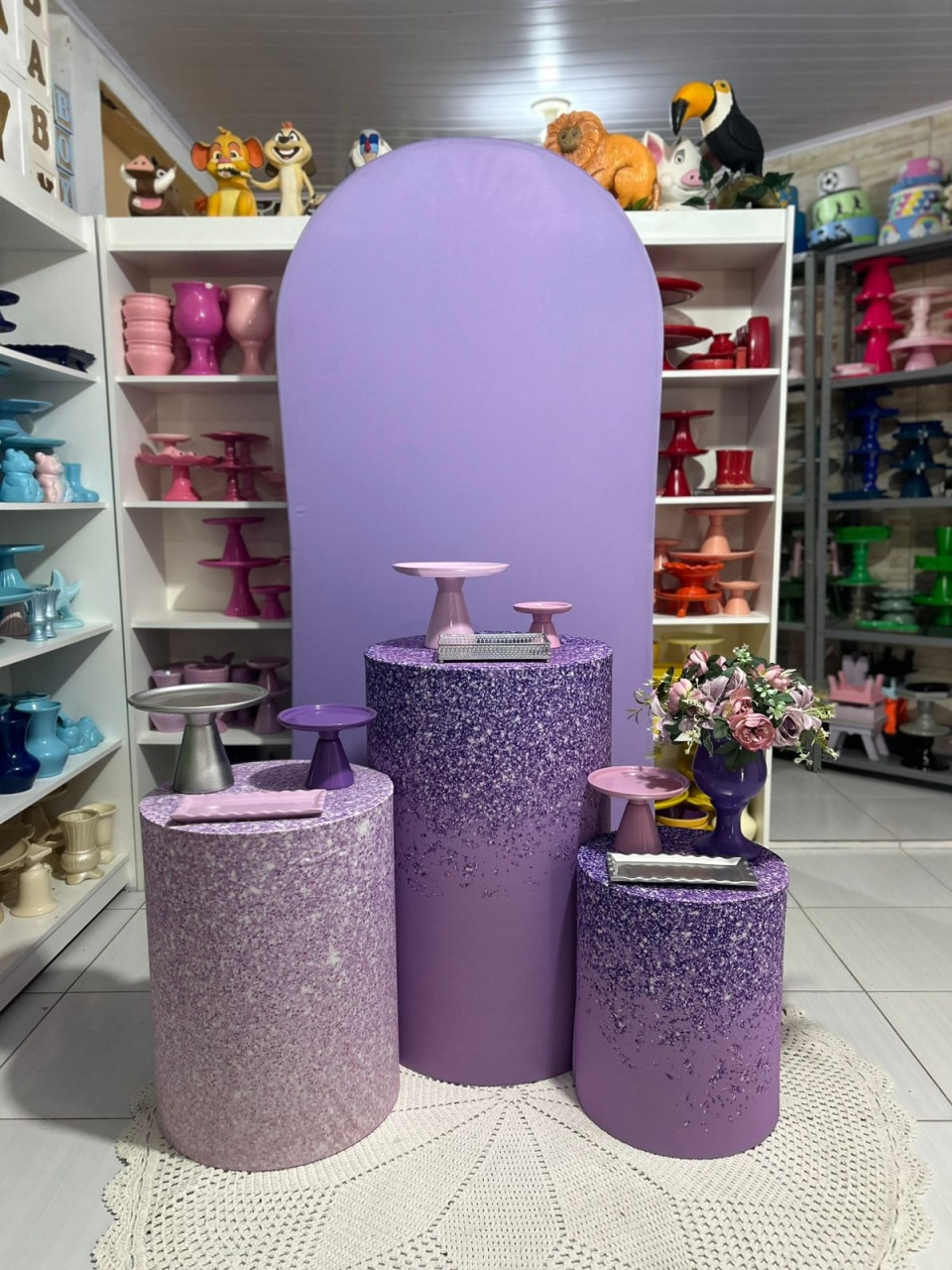 Lilás Kit 3 - Pegue e monte da Fada Madrinha decorações 