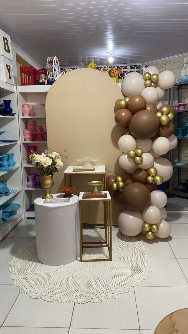Kit Nude Dourado  - Pegue e monte da Fada Madrinha decorações 