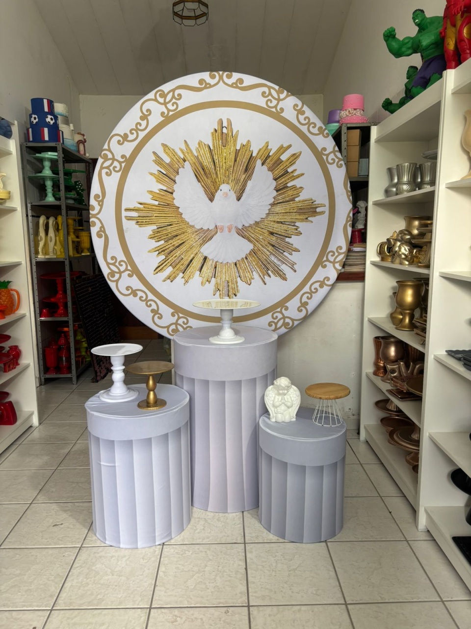 Batizado Kit 1 - Pegue e monte da Fada Madrinha decorações 