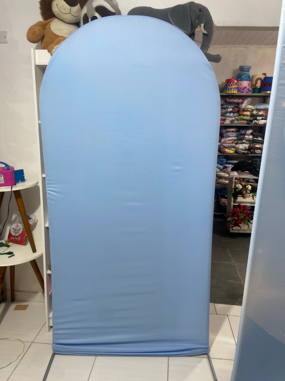 Painel Tecido Picolé Azul Claro - Pegue e monte da Fada Madrinha decorações 