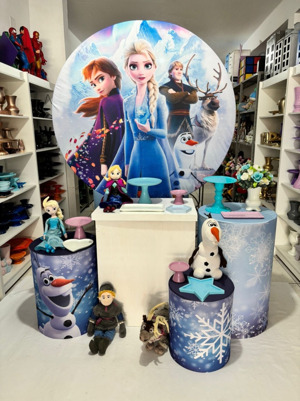 Frozen Kit 03  - Pegue e monte da Fada Madrinha decorações 