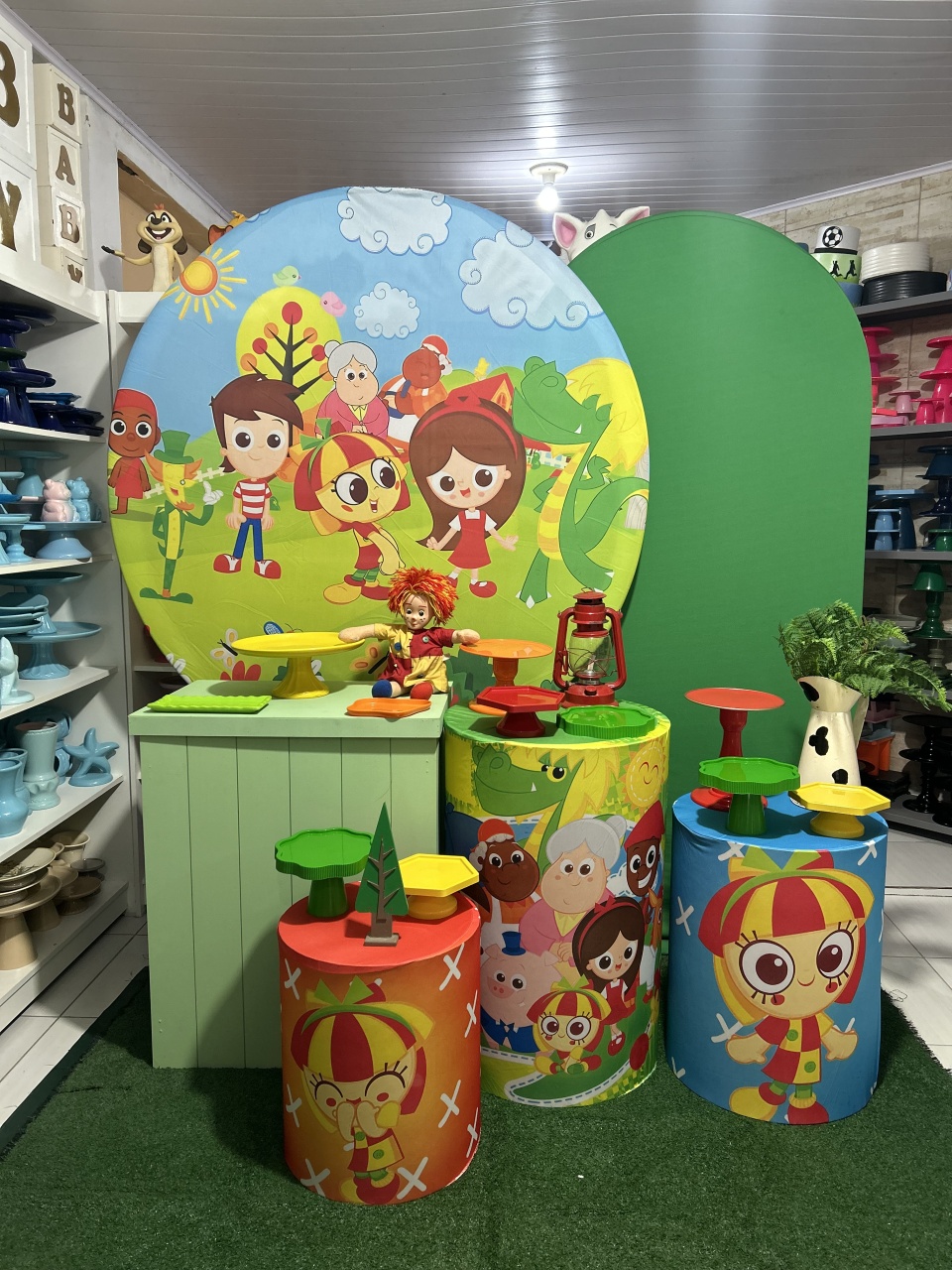 Sítio Do Pica Pau Amarelo Kit 4 - Pegue e monte da Fada Madrinha decorações 