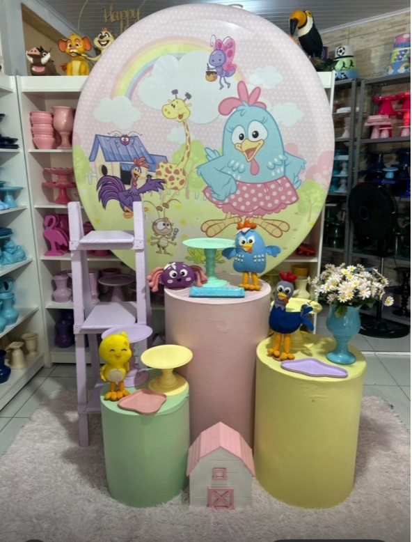 Galinha Pintadinha Kit 2 - Pegue e monte da Fada Madrinha decorações 