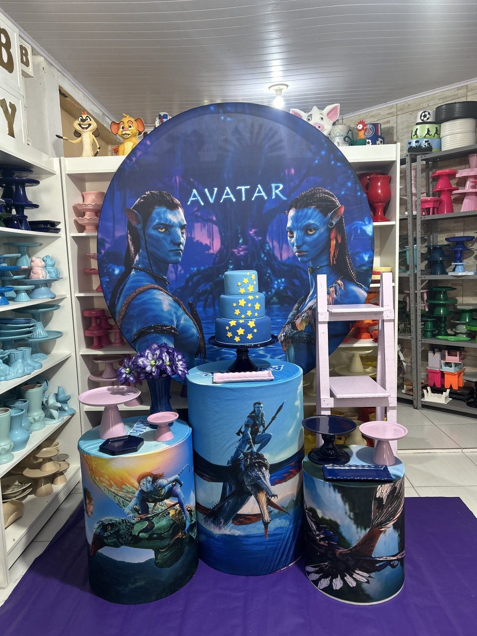 Avatar Kit 2 Lilás - Pegue e monte da Fada Madrinha decorações 