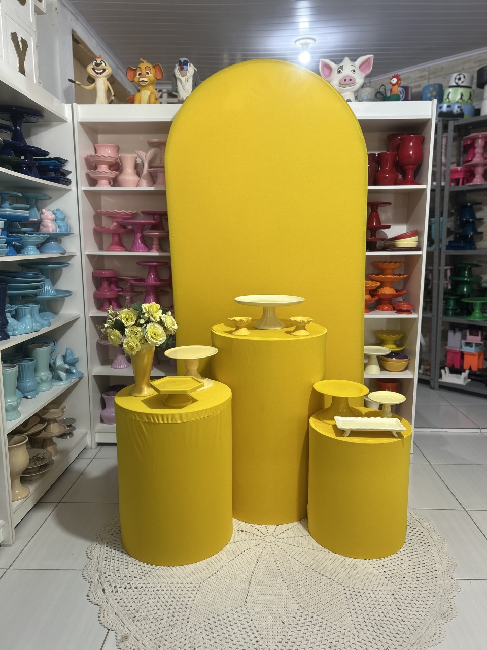 Amarelo Kit 3 - Pegue e monte da Fada Madrinha decorações 