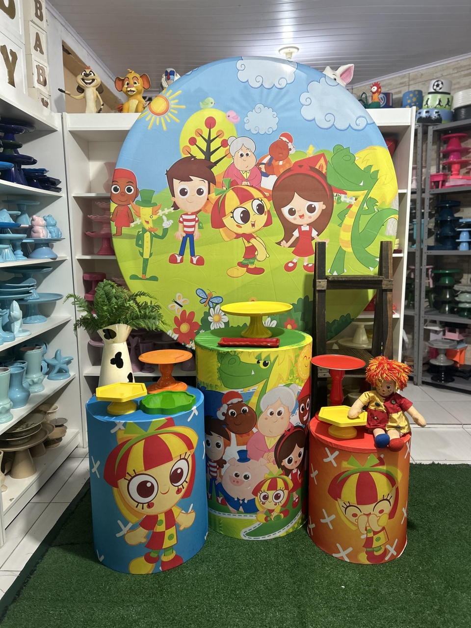 Sítio Do Pica Pau Amarelo Kit 2 - Pegue e monte da Fada Madrinha decorações 