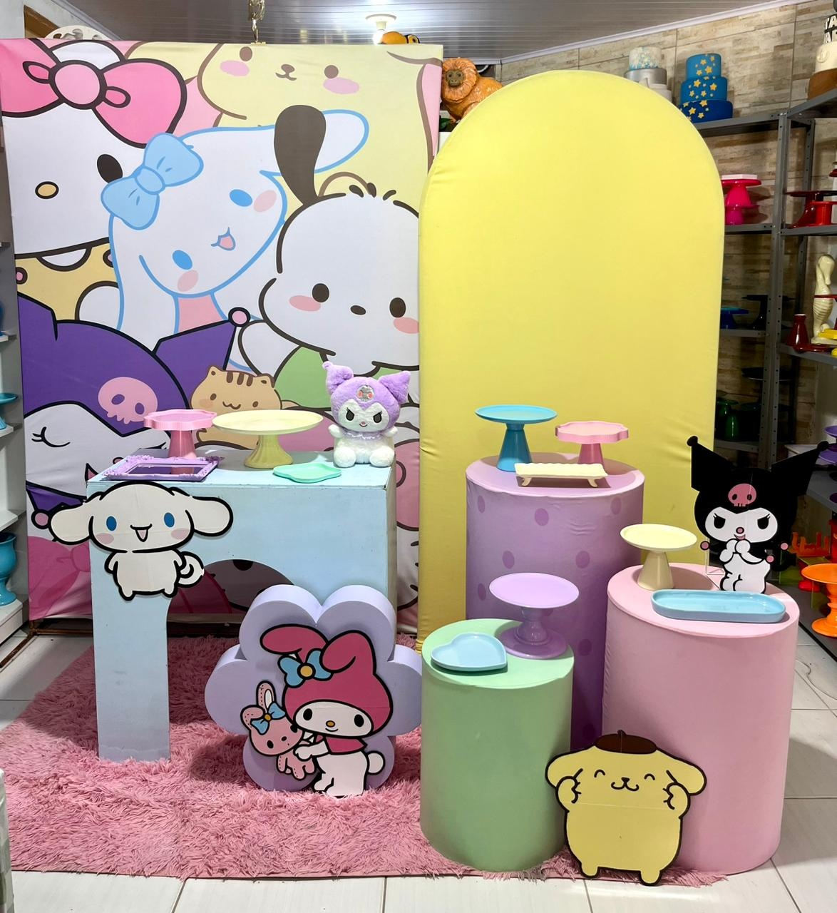 Turma da Hello Kitt Kit 4 - Pegue e monte da Fada Madrinha decorações 