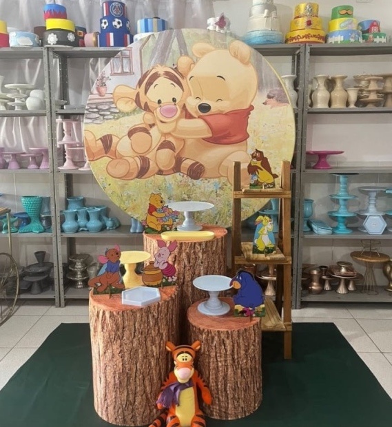 Ursinho Pooh Kit 2  - Pegue e monte da Fada Madrinha decorações 