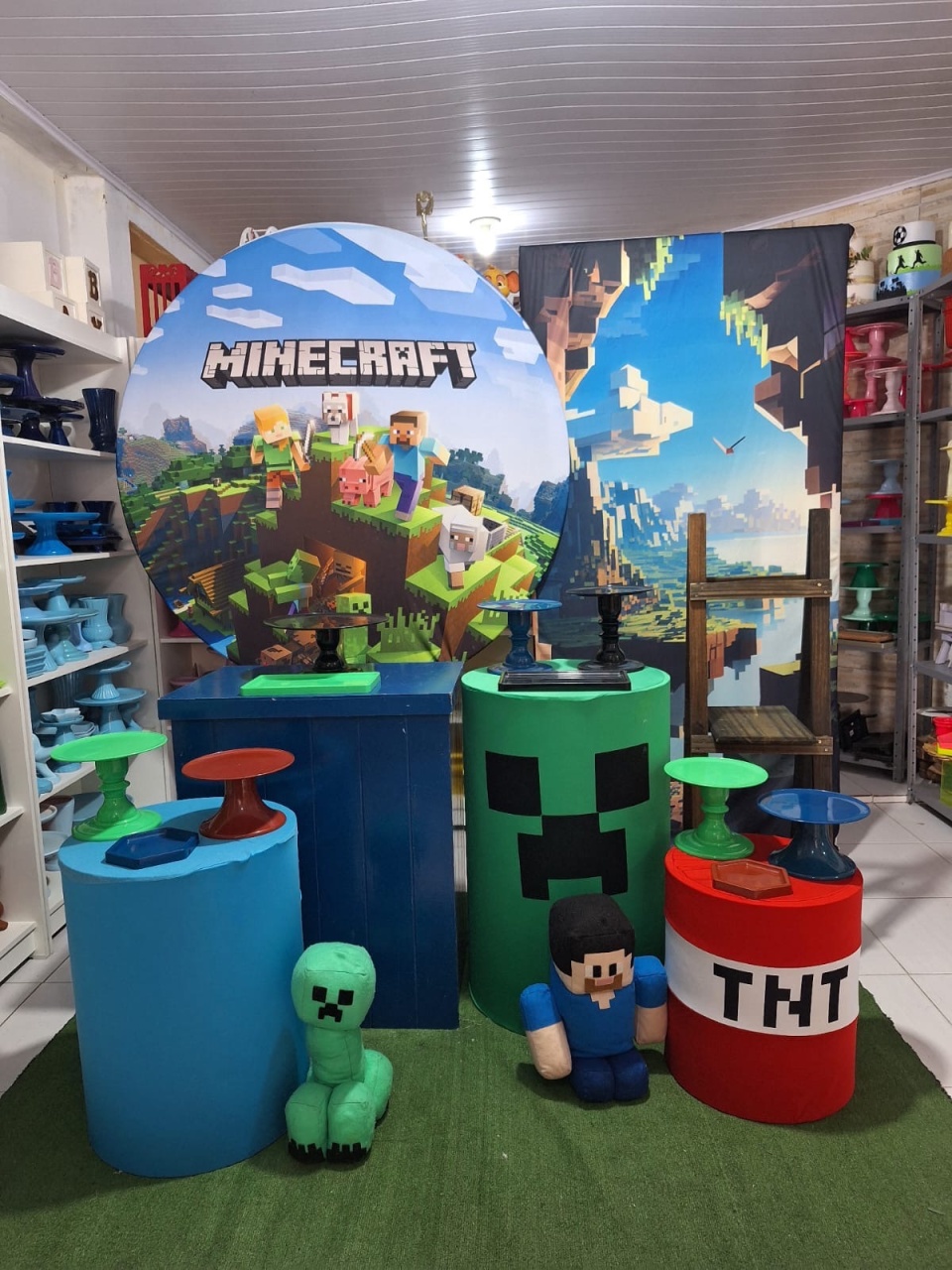 Minecraft  - Pegue e monte da Fada Madrinha decorações 