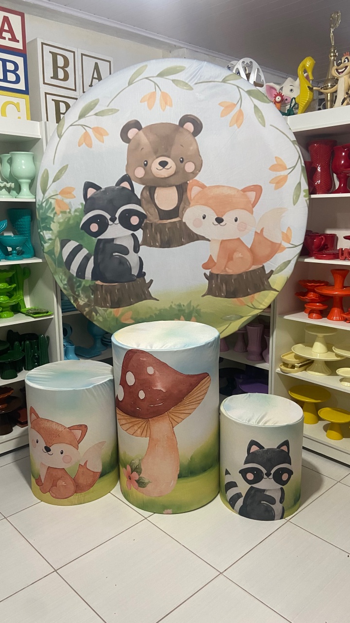 Tecidos - Bosque - Pegue e monte da Fada Madrinha decorações 