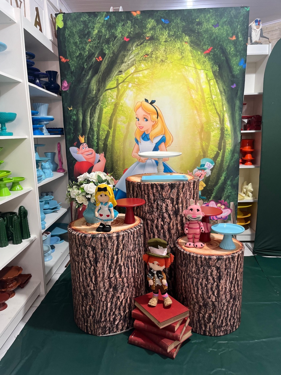 Kit  Alice No País das Maravilhas  - Pegue e monte da Fada Madrinha decorações 