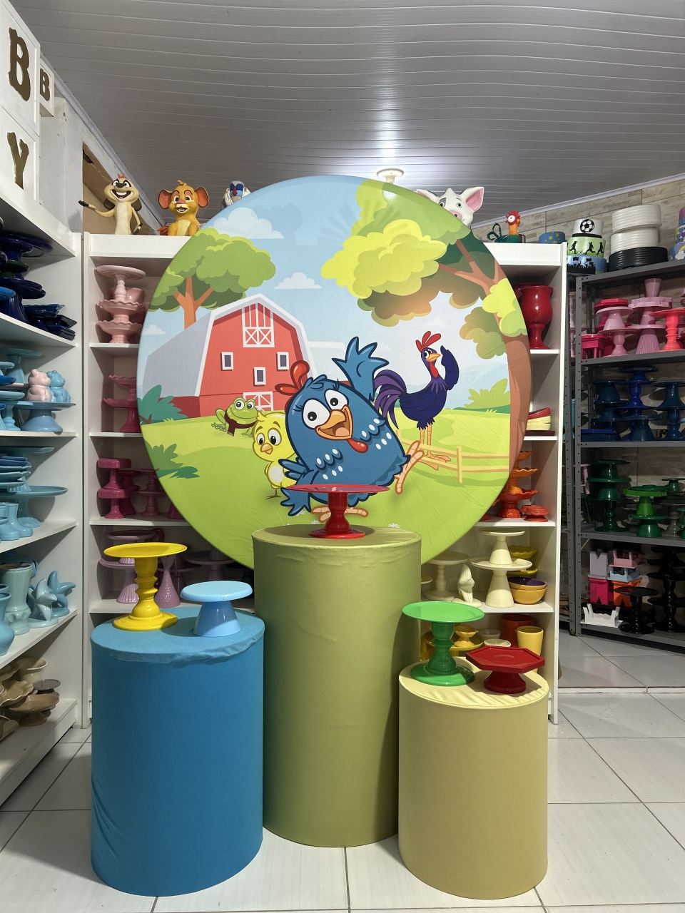Galinha Pintadinha Menino Kit 1 - Pegue e monte da Fada Madrinha decorações 