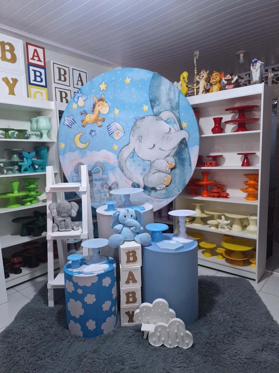 Kit Elefantinho - Pegue e monte da Fada Madrinha decorações 