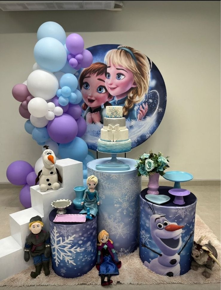 Kit Frozen Crianças  - Pegue e monte da Fada Madrinha decorações 