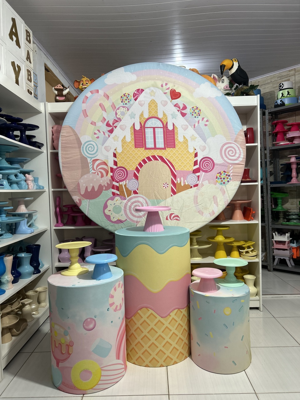 Casa de Doces Kit 1 - Pegue e monte da Fada Madrinha decorações 