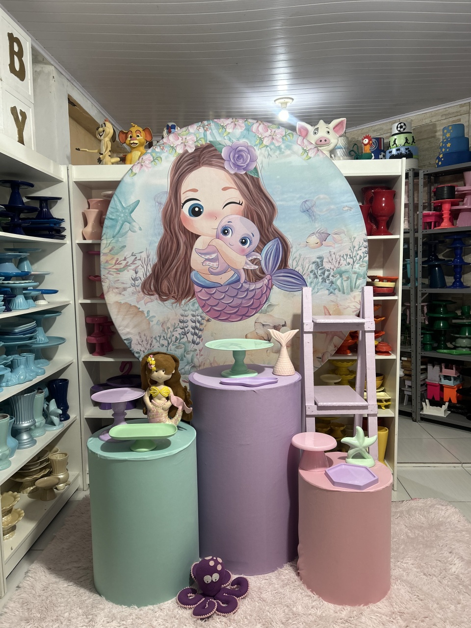 Sereia Baby Kit 2 - Pegue e monte da Fada Madrinha decorações 