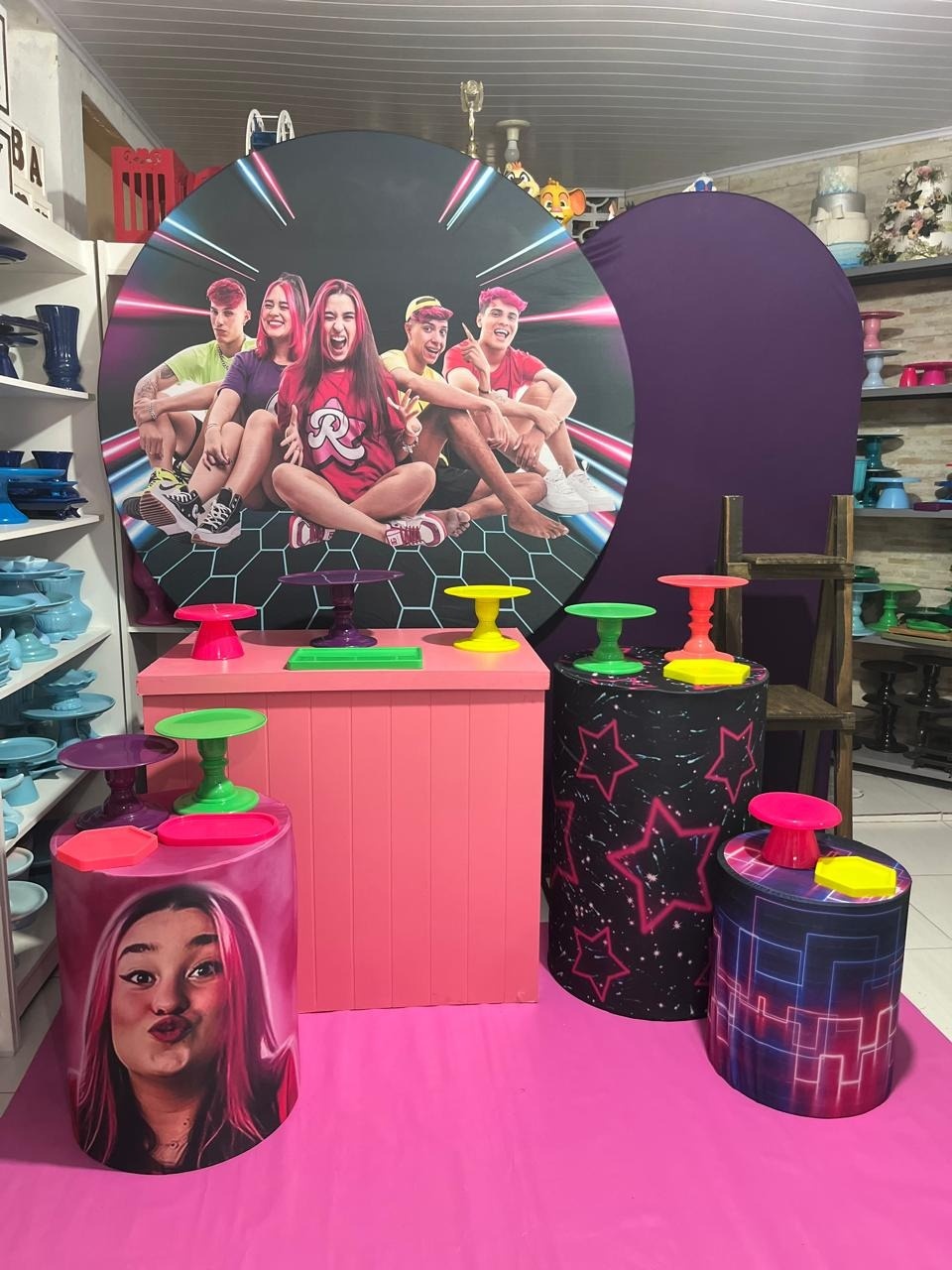 Kit Os Rosas - Pegue e monte da Fada Madrinha decorações 